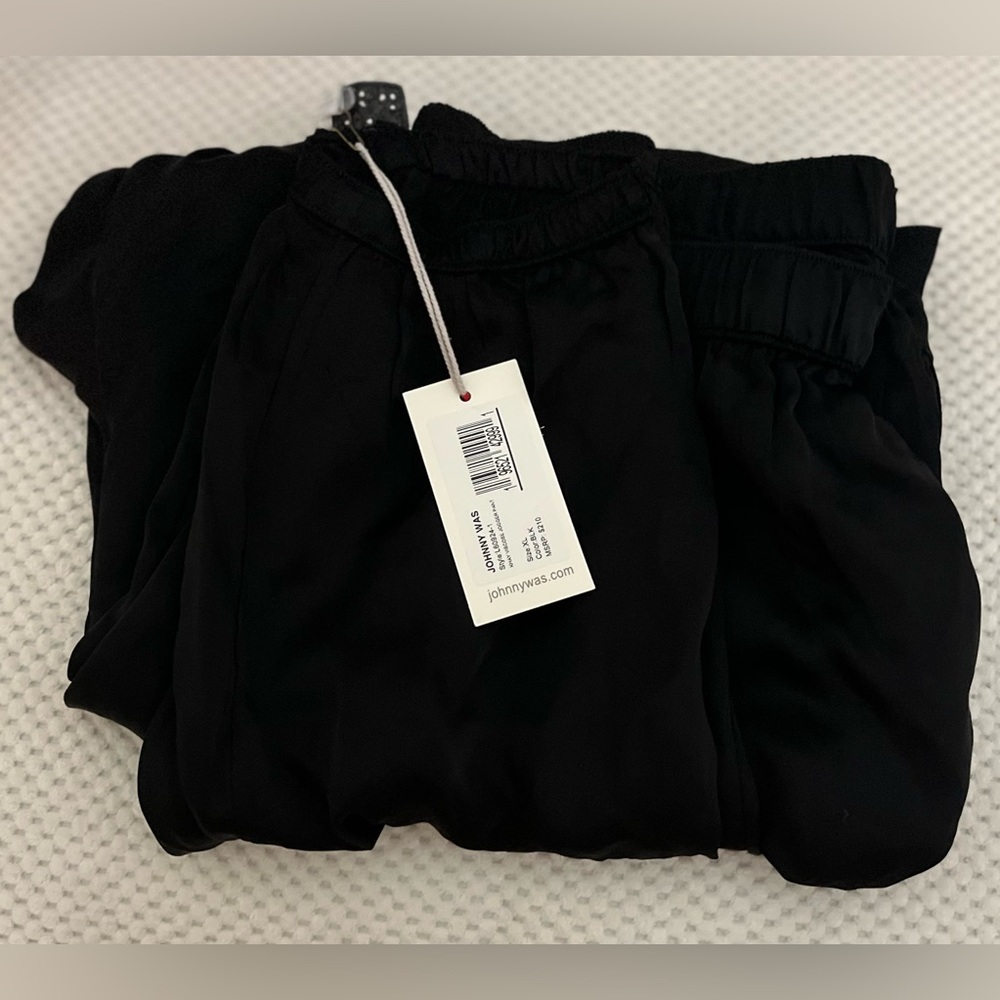 Johnny Was Jades Black Jogger Pants XL - Picture 13 of 14